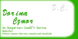 dorina czmor business card